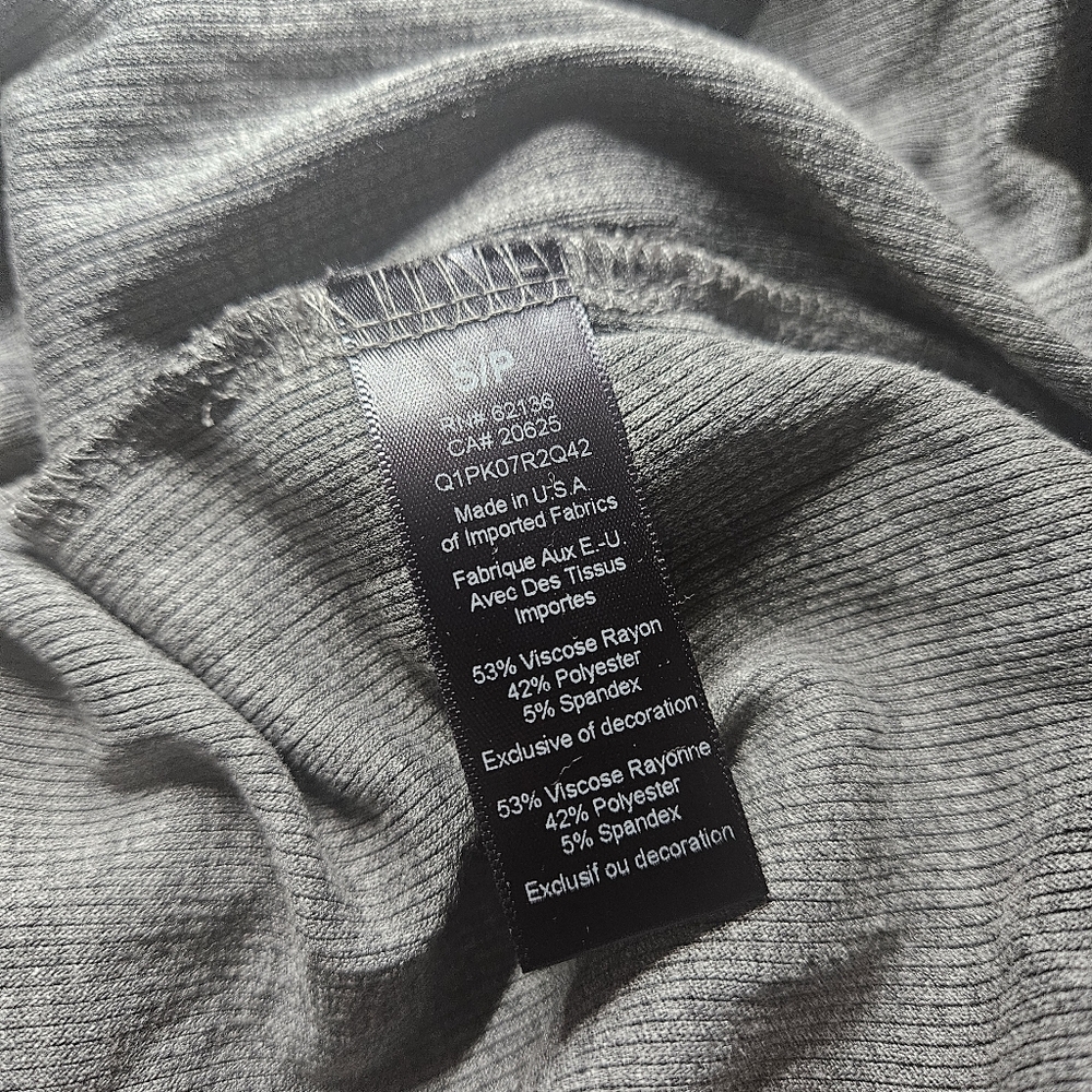 Guess Ribbed Grey Logo Trim Dress - Picture 4 of 5